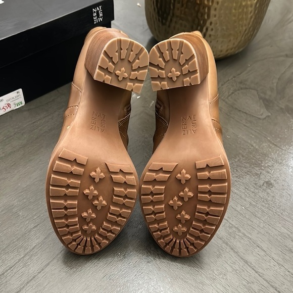 NATURALIZER CATIE WOMENS LEATHER HEELS MID-CALF BOOTS (WIDE) - Picture 3 of 9